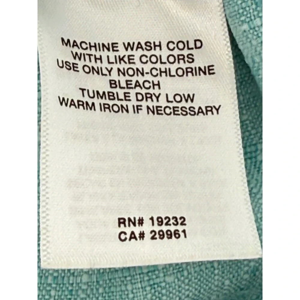 Alfred Dunner Womens Sz 10 Seafoam Green Textured Pull On Straight Leg Pants